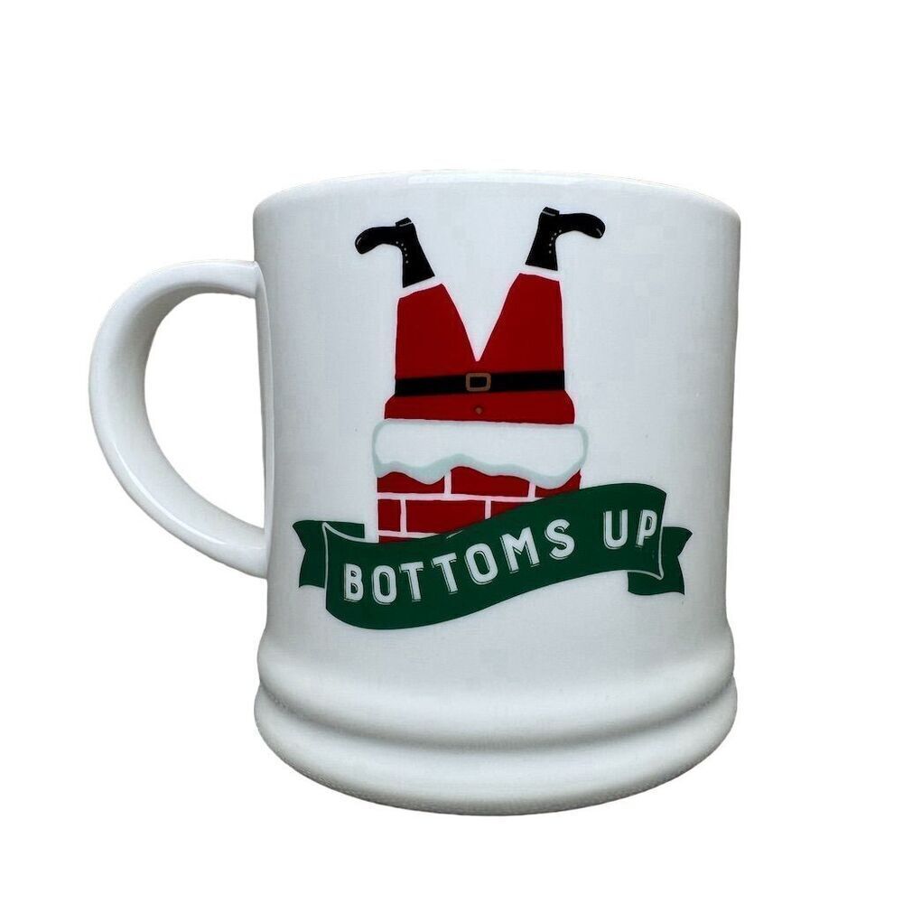 Threshold Christmas Santa Coffee Mug 14 oz Multicolor Holiday Festive Cup